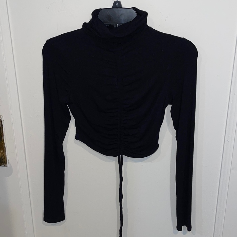 Black Naked Wardrobe adjustable crop top